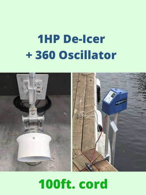 1 HP De-Icer (50 ft cord WITH oscillator)